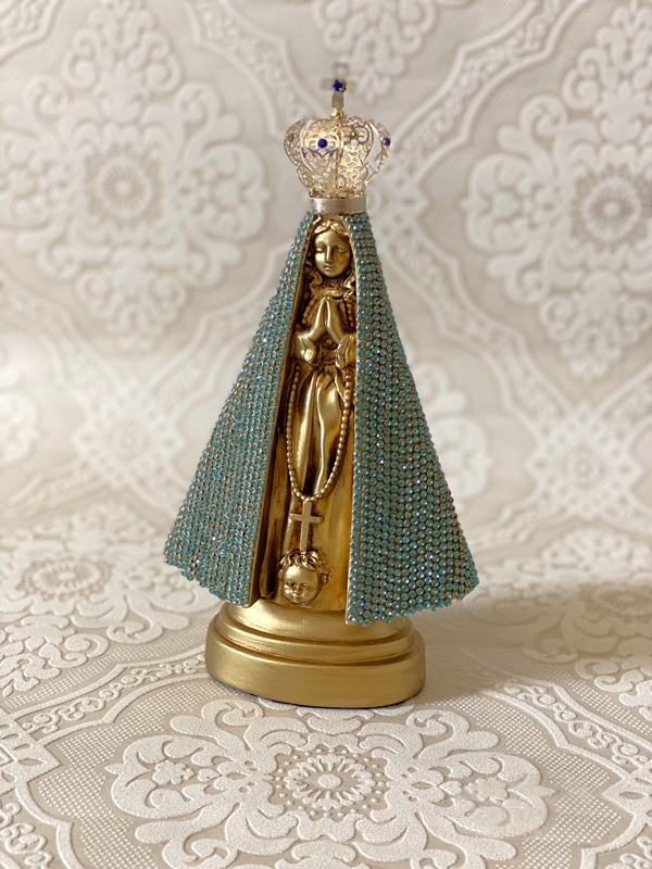 Nossa Senhora Aparecida 20cm strass