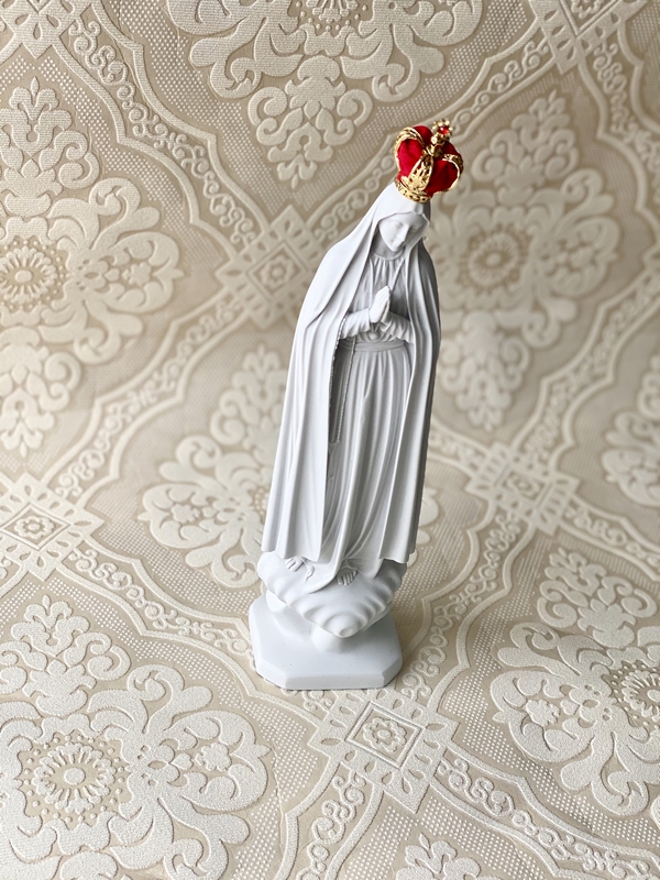 Nossa Senhora de Fátima 30cm em Pó de Mármore