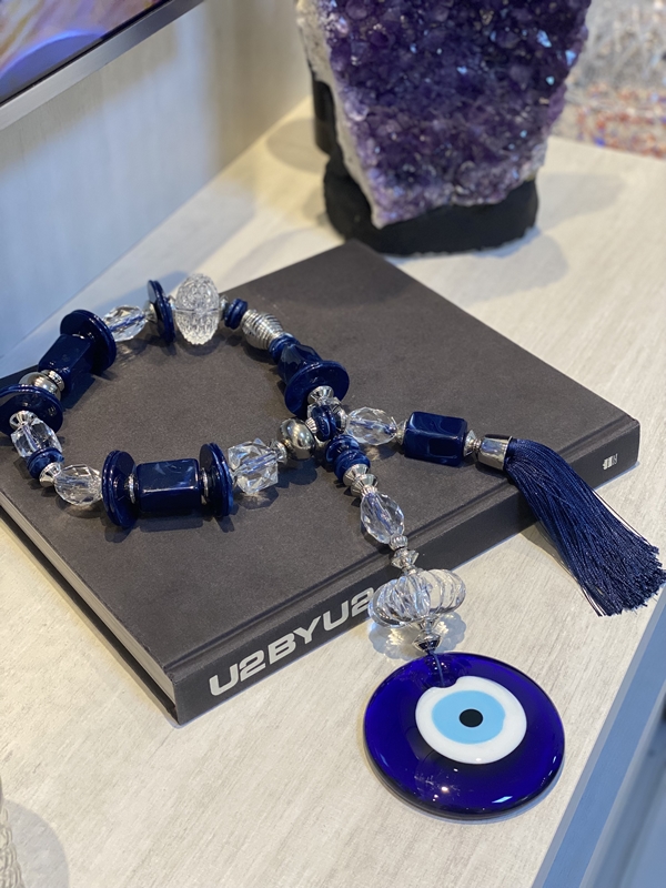 Colar de mesa G Olho Grego em murano