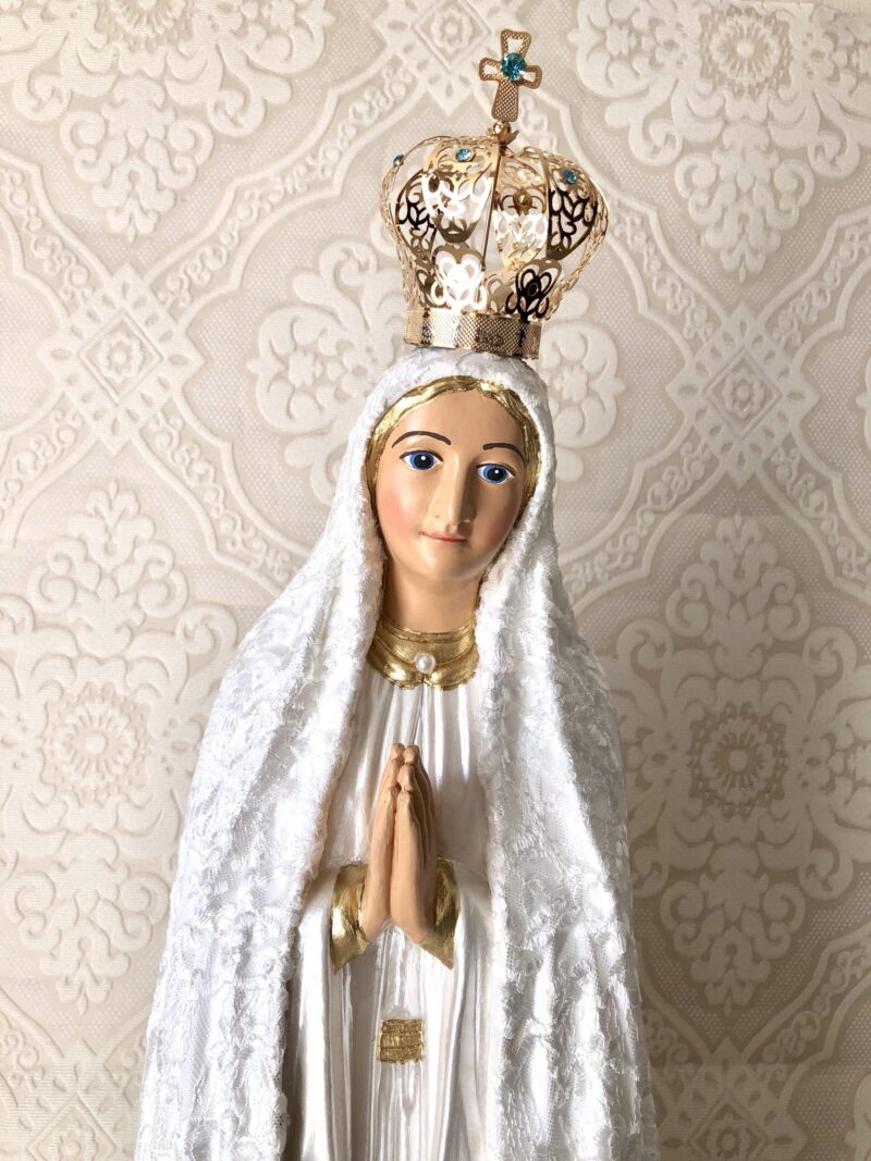 Nossa Senhora de Fátima 70cm em renda