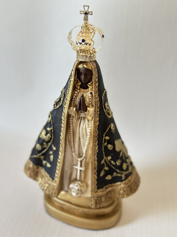 Nossa Senhora Aparecida 30cm envelhecida com pátina