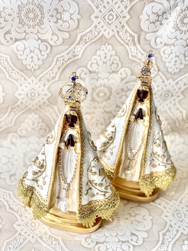 Nossa Senhora Aparecida 30cm pintura perolada