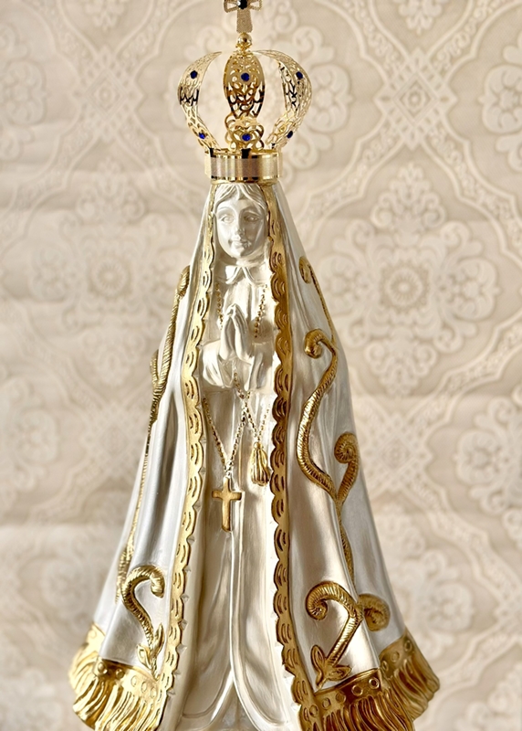 Nossa Senhora Aparecida 60cm pintura perolada