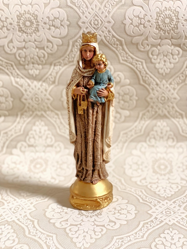 Nossa Senhora do Carmo com 30cm envelhecida