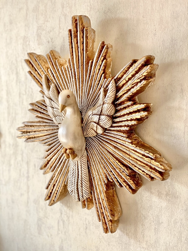 Divino Espírito Santo com 50cm em fio de strass