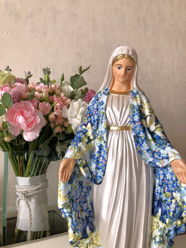 Nossa Senhora das Graças 30cm Decoupage em Guardanapo