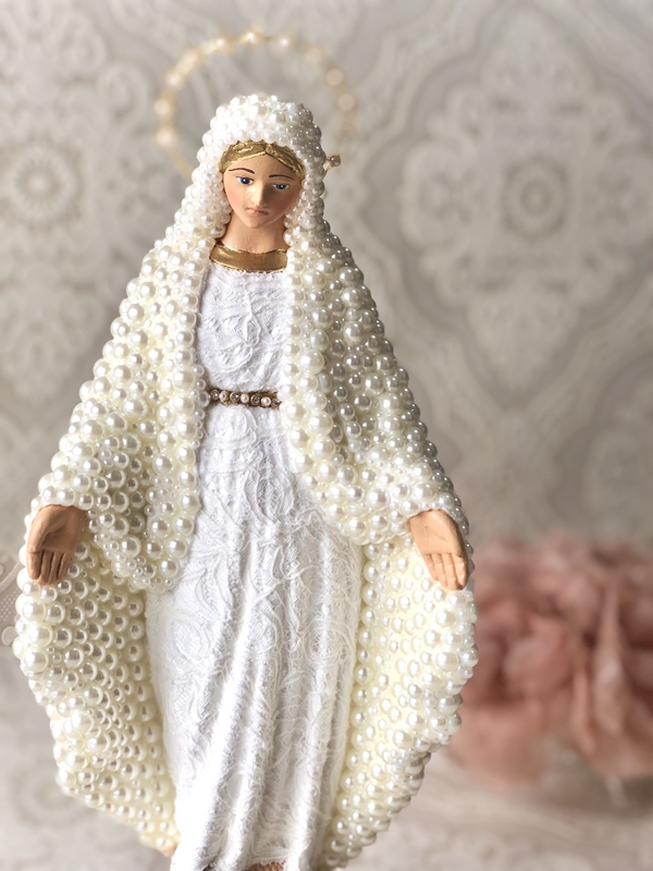 Nossa Senhora das Graças 30cm em pérolas