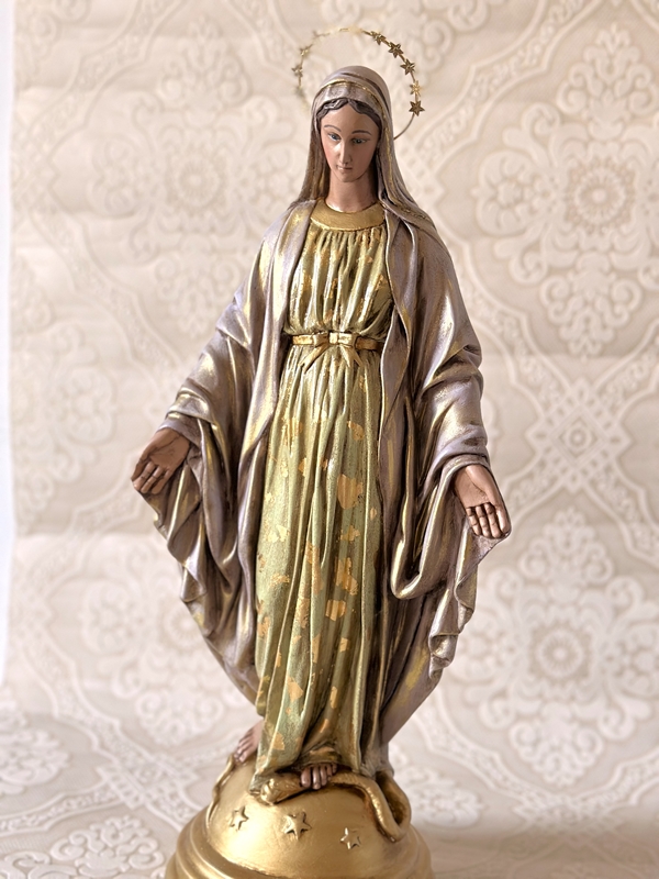 Nossa Senhora das Graças com 40cm envelhecida