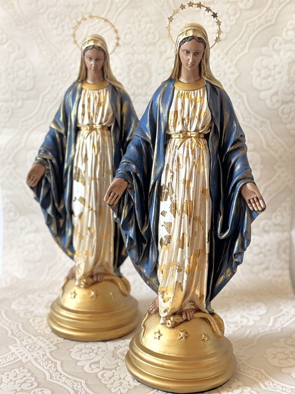 Nossa Senhora das Graças com 40cm envelhecida