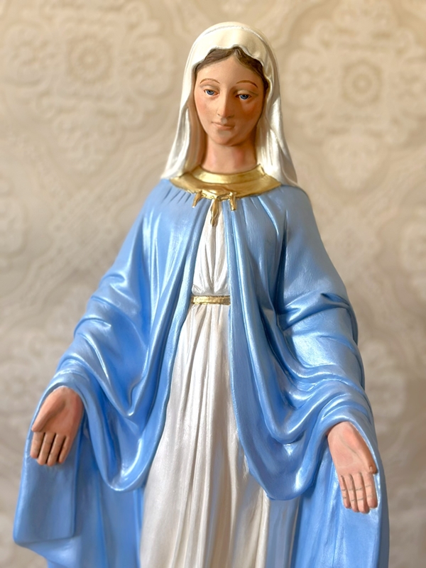 Nossa Senhora das Graças com 60cm azul metalizada