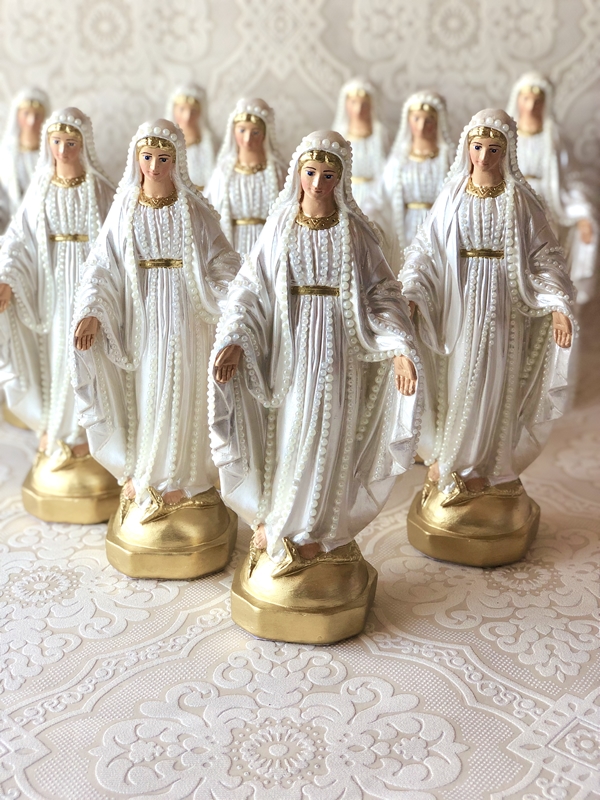 Nossa Senhora das Graças 25cm fio de pérolas