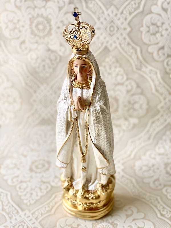 Nossa Senhora de Fátima 30cm perolada