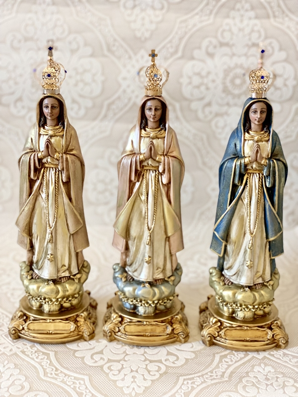 Nossa Senhora de Fátima 30cm envelhecida