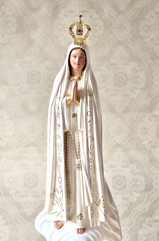 Nossa Senhora de Fátima com 60cm em pintura