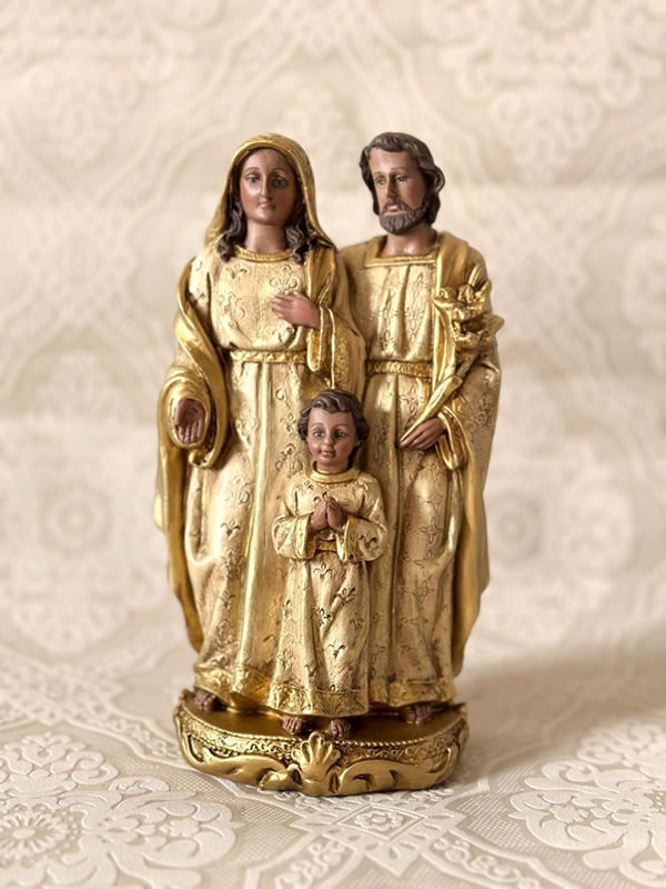 Sagrada Família em pé 30cm envelhecida