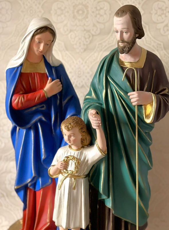 Sagrada Família em pé 60cm colorida