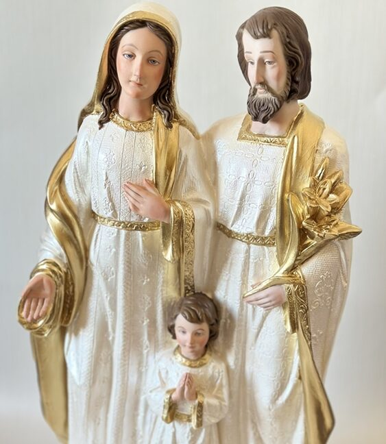 Sagrada Família em pé 60cm perolada