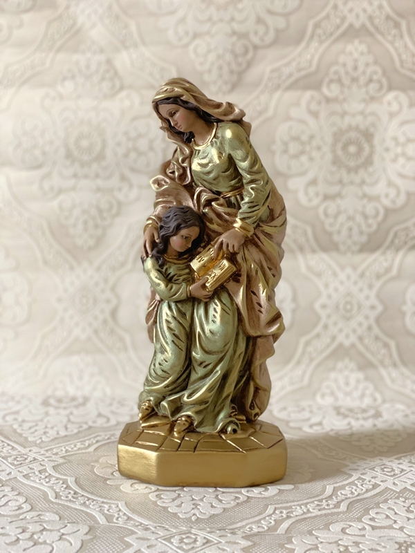 Santa Ana 30cm pintura envelhecida