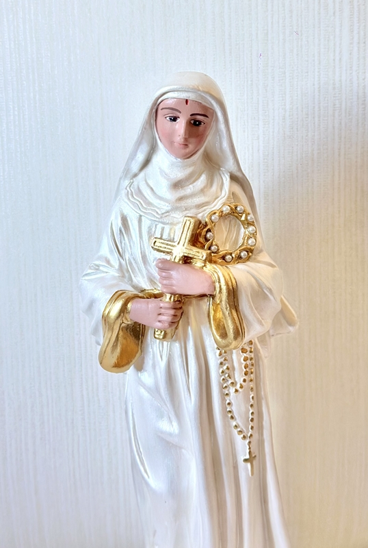 Santa Rita de Cássia 30cm perolada