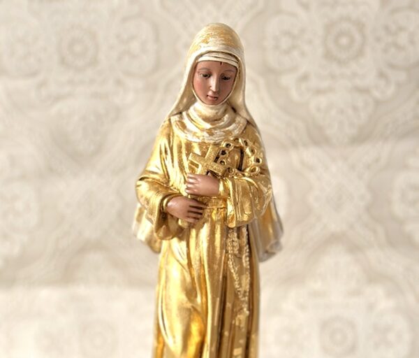 Santa Rita de Cássia 40cm em folha de ouro