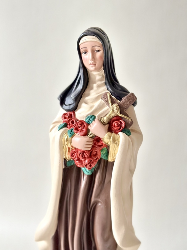 Santa Terezinha 40cm em pintura acrílica