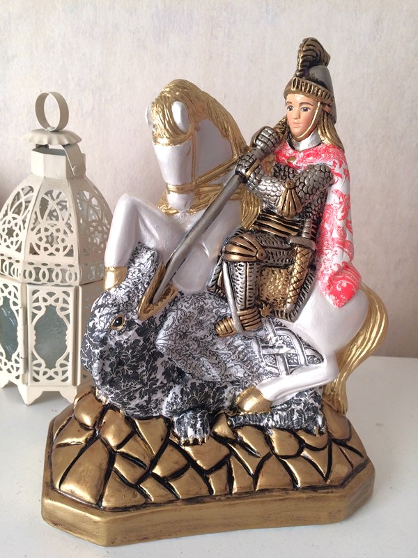 São Jorge 30cm estapa arabesco