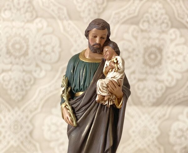 São José 30cm pintura acrílica envelhecida