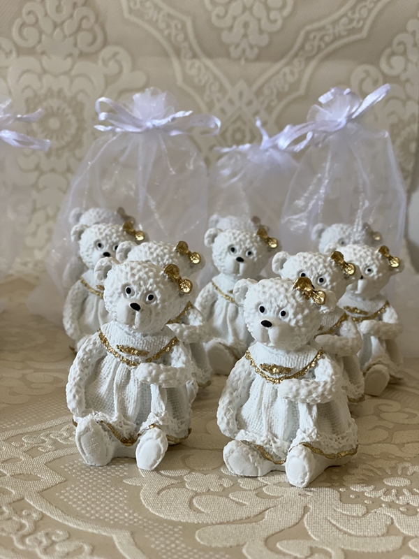 Ursinhos menina ou menino 7cm resina
