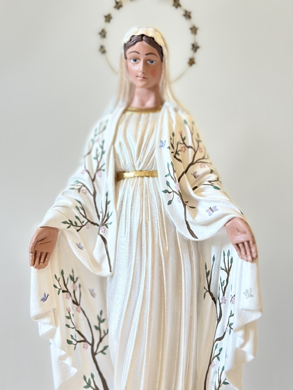 Nossa Senhora das Graças com 30cm em Resina desenhos