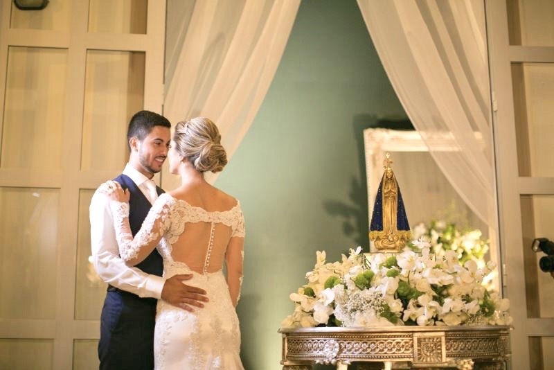 Nossa Senhora Aparecida 40cm strass