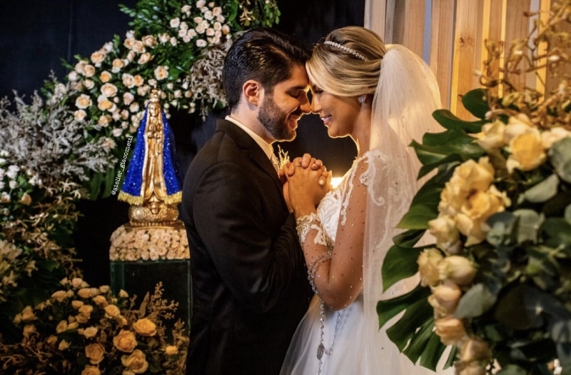 Nossa Senhora Aparecida 60cm manto em strass