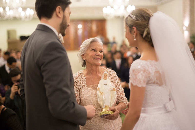 Nossa Senhora das Graças 30cm pérolas