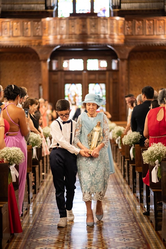 Nossa Senhora das Graças 40cm pintura