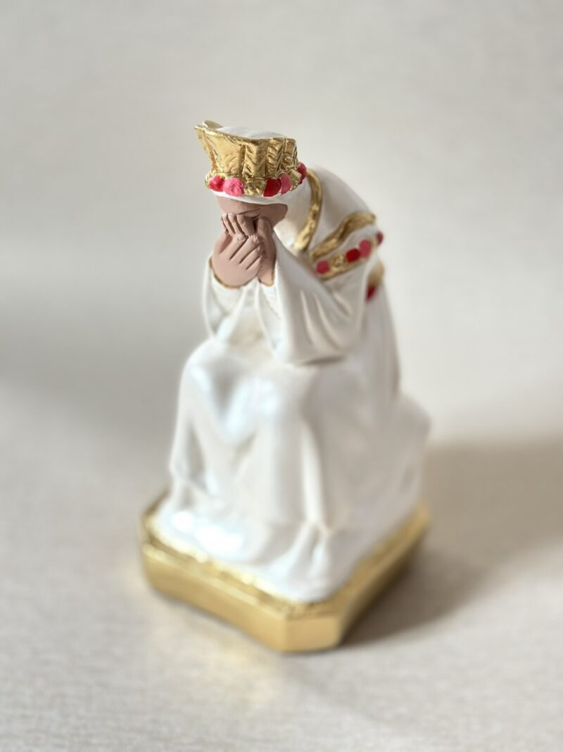 Nossa Senhora de La Salette 20cm pintura acrílica