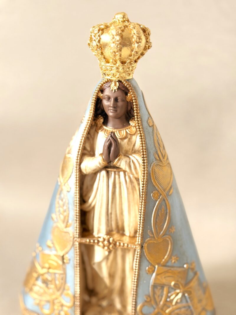 Nossa Senhora Aparecida 30cm envelhecida com pátina